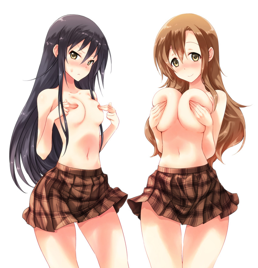 amakusa shino and shichijou aria (seitokai yakuindomo) drawn by fuyube_rion