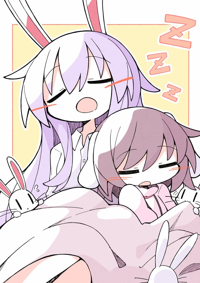 reisen udongein inaba, inaba tewi, and inaba mob (touhou) drawn by asameshi
