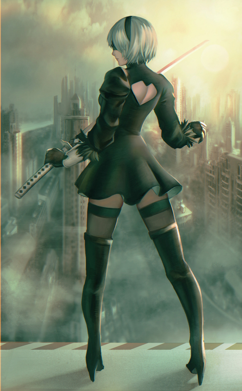 2b (nier and 1 more) drawn by quest_(artist)