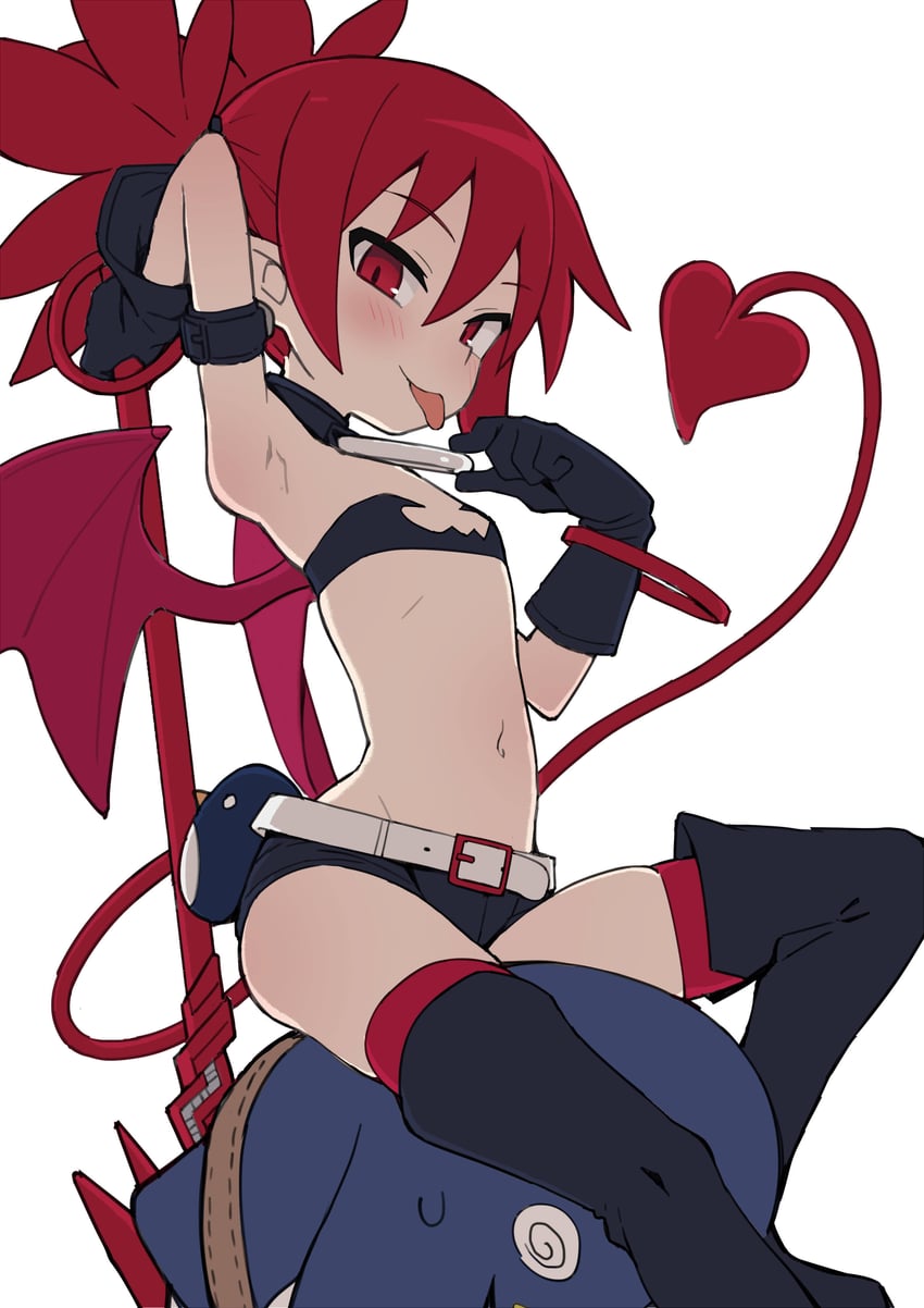 etna and prinny (disgaea and 1 more) drawn by wagashi_(dagashiya)