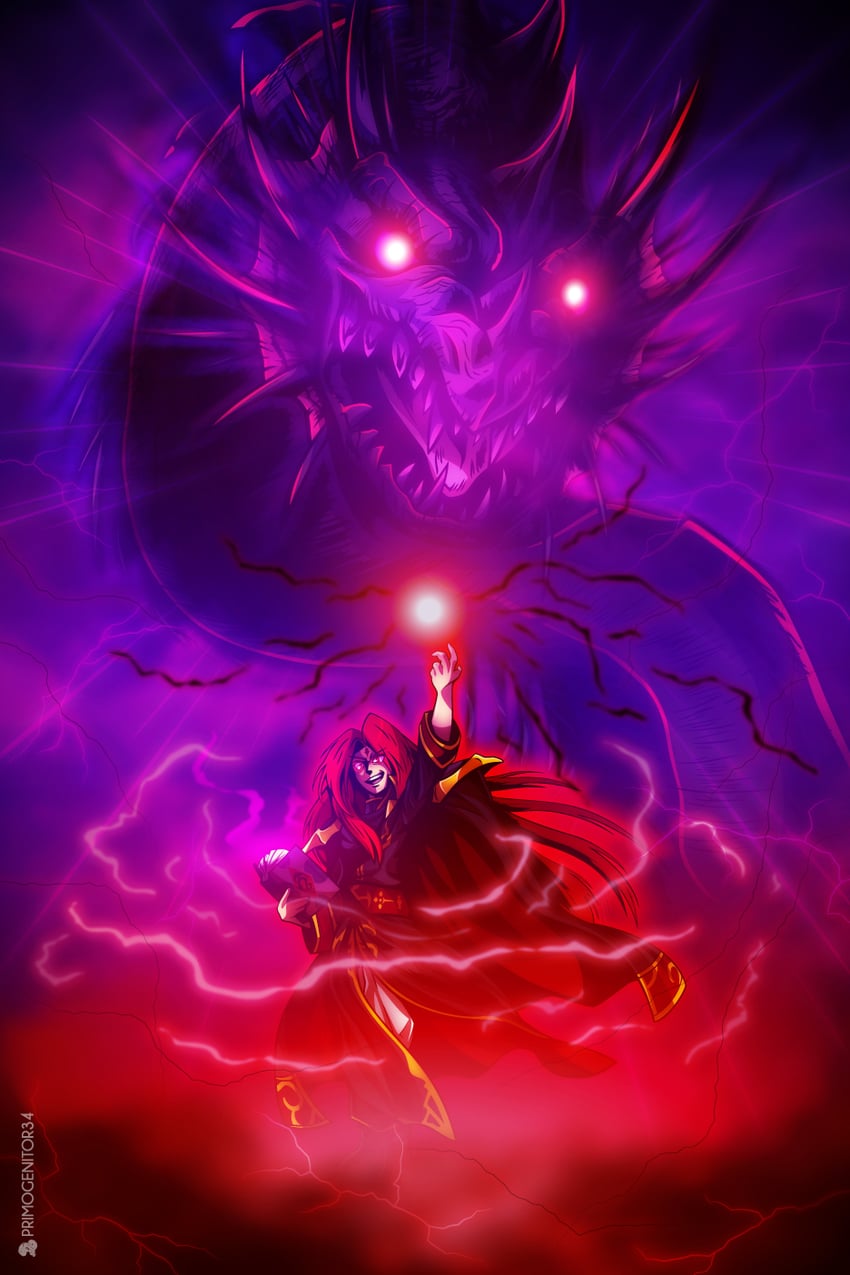 julius and loptous (fire emblem and 1 more) drawn by primogenitor34