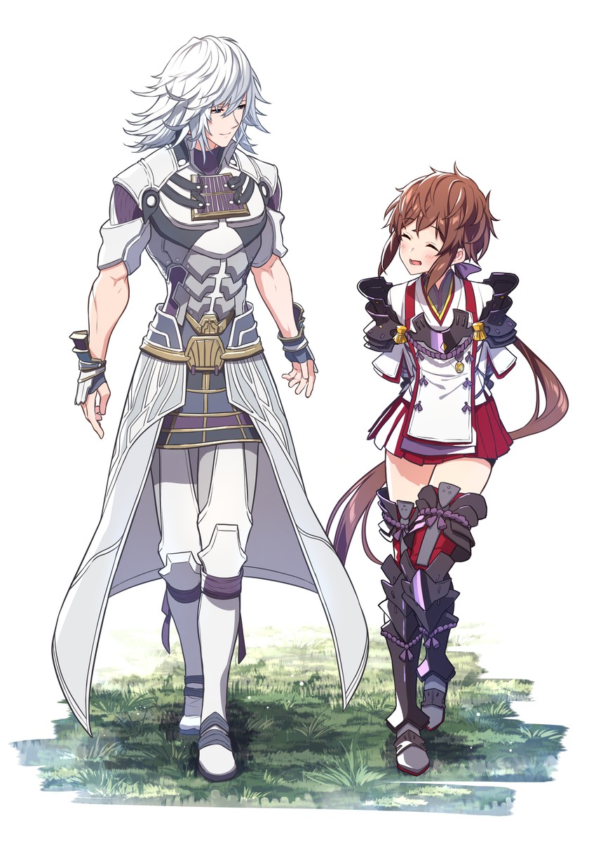lora and jin (xenoblade chronicles and 2 more) drawn by baffu
