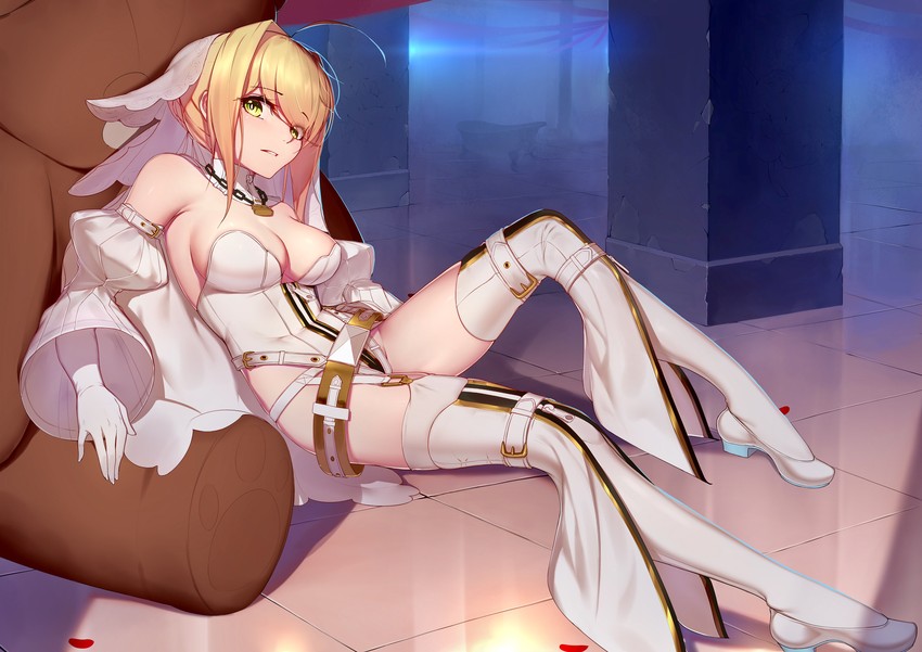 nero claudius (fate and 1 more) drawn by langya_beike