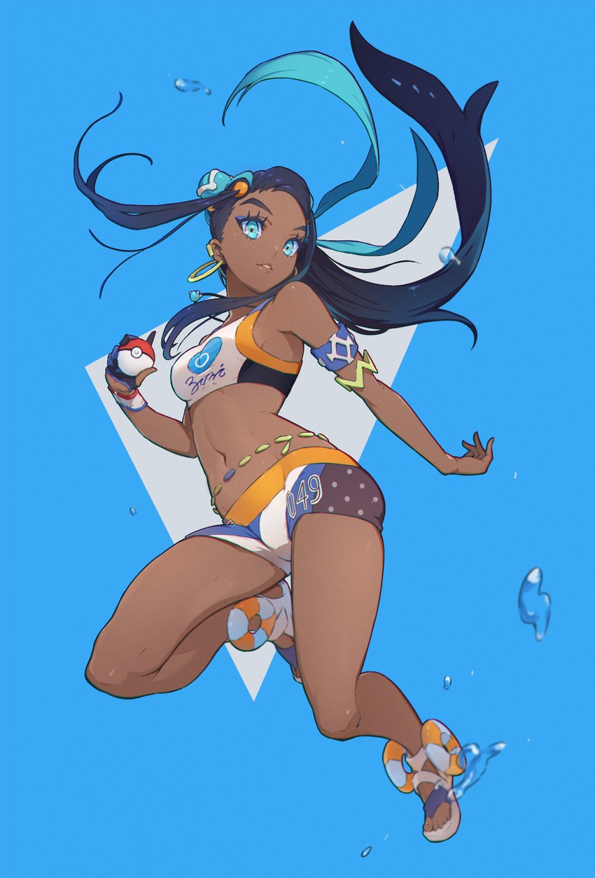 nessa (pokemon and 1 more) drawn by nishikawa_eito