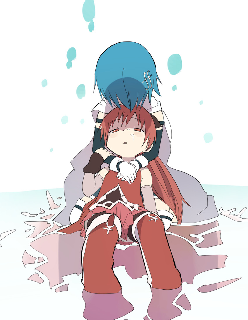 miki sayaka and sakura kyoko (mahou shoujo madoka magica and 1 more) drawn by samidare_(hoshi)