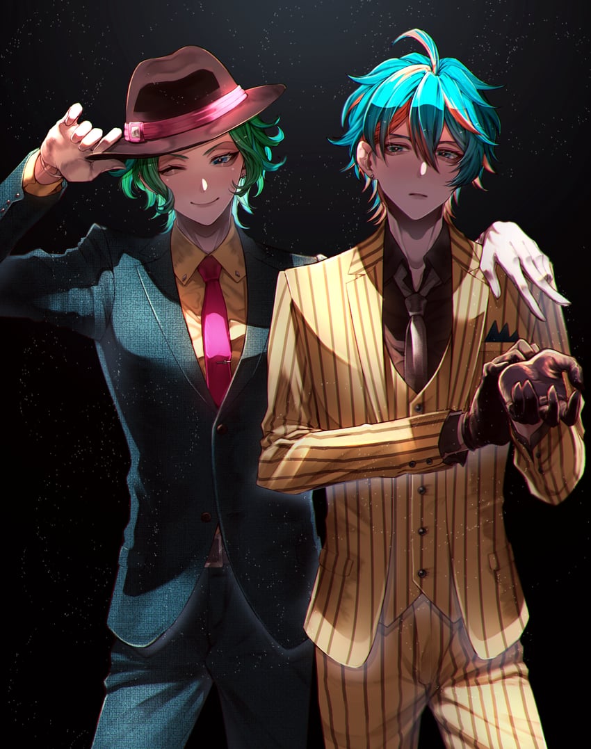 nijou kanata and nijou haruka (from argonavis) drawn by kokollet