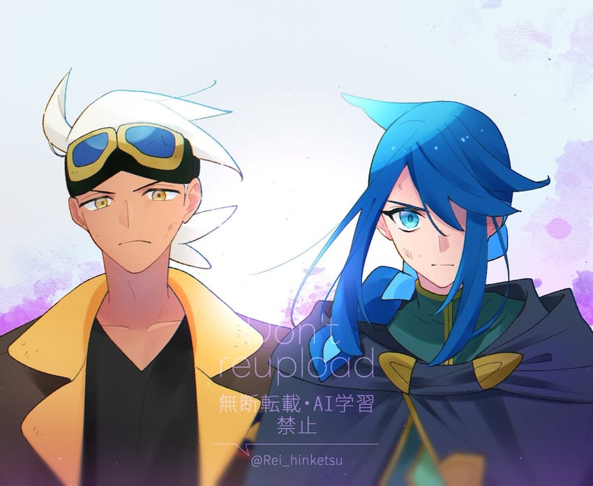 friede and lucius (pokemon and 1 more) drawn by rei_hinketsu