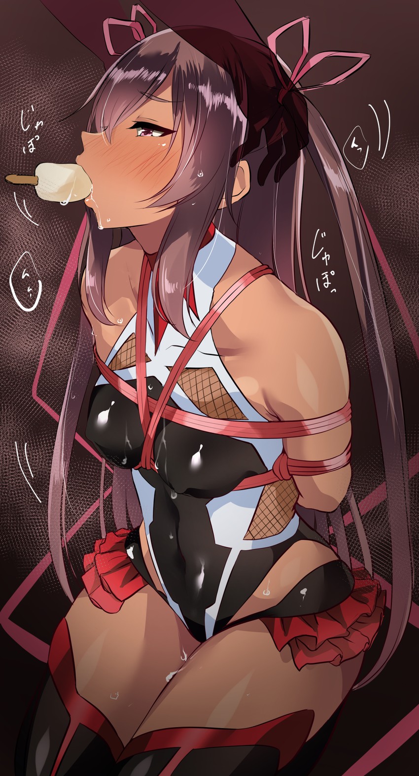mizuki yukikaze (taimanin and 1 more) drawn by murabito_c