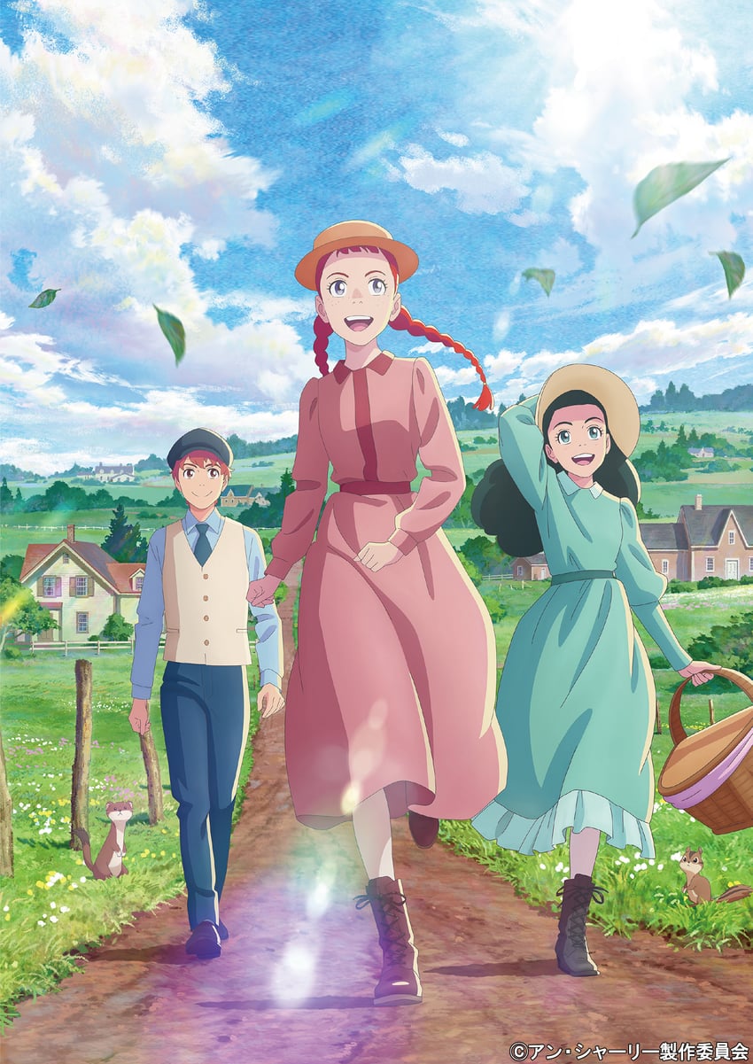 anne shirley, diana barry, and gilbert blythe (anne of green gables)