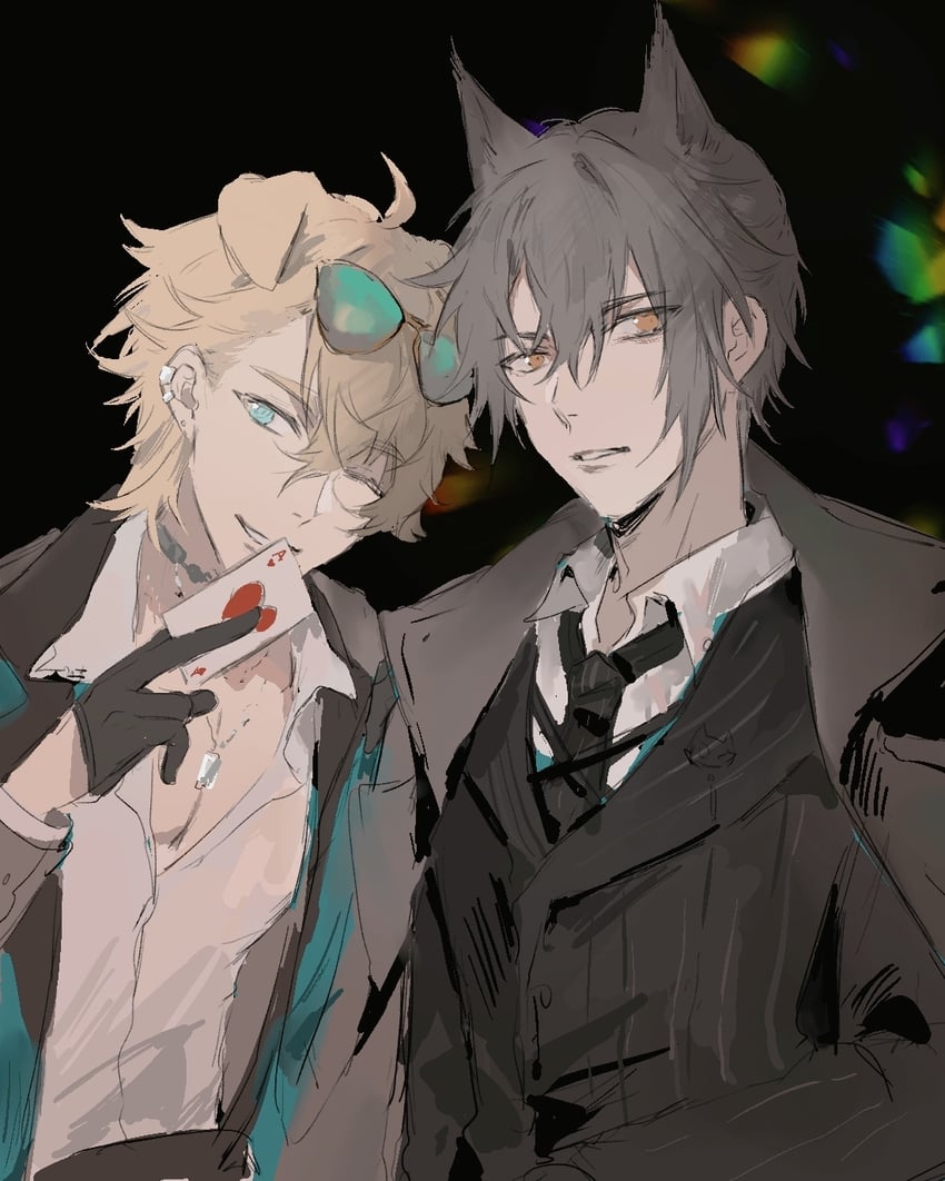 tequila and phantom (arknights and 1 more) drawn by kc50240814