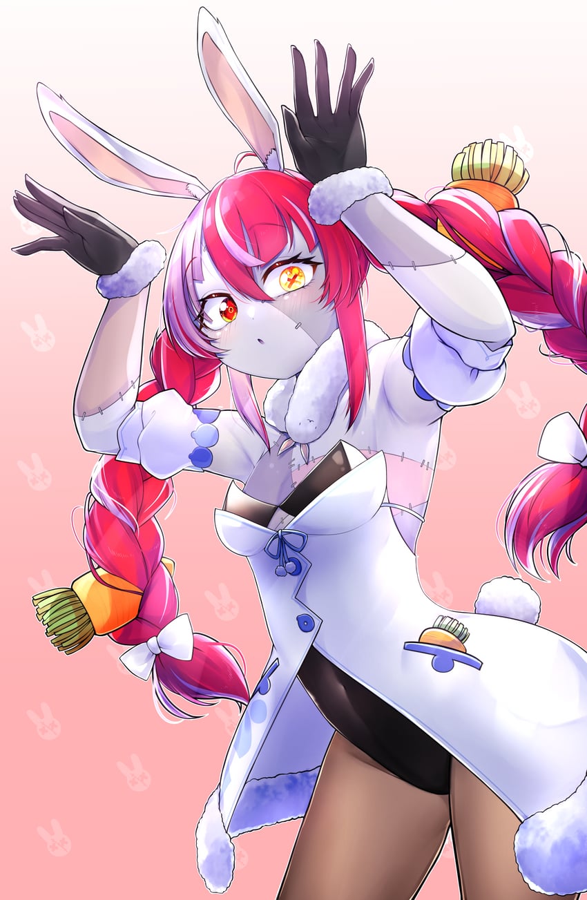 usada pekora, don-chan, and kureiji ollie (hololive and 1 more) drawn by kghazir