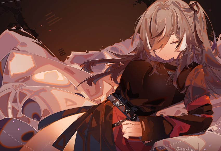nanashi mumei (hololive and 1 more) drawn by f15xallen