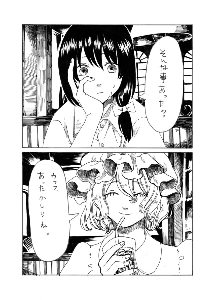 usami renko and maribel hearn (touhou) drawn by whoru
