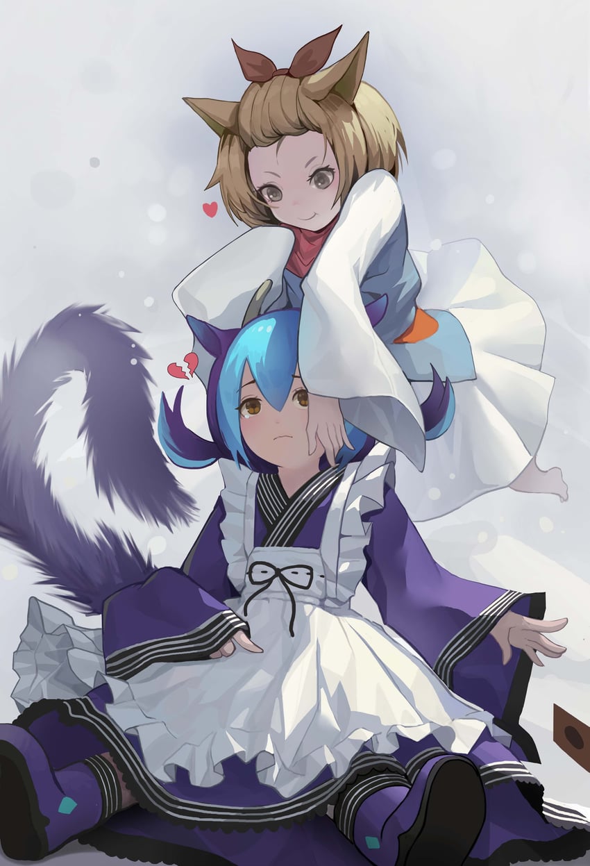 laundry dragonmaid and ash blossom & joyous spring (original and 1 more) drawn by mamayu
