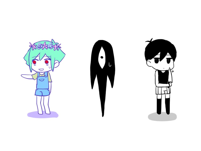omori, basil, and something (omori) drawn by yutsu