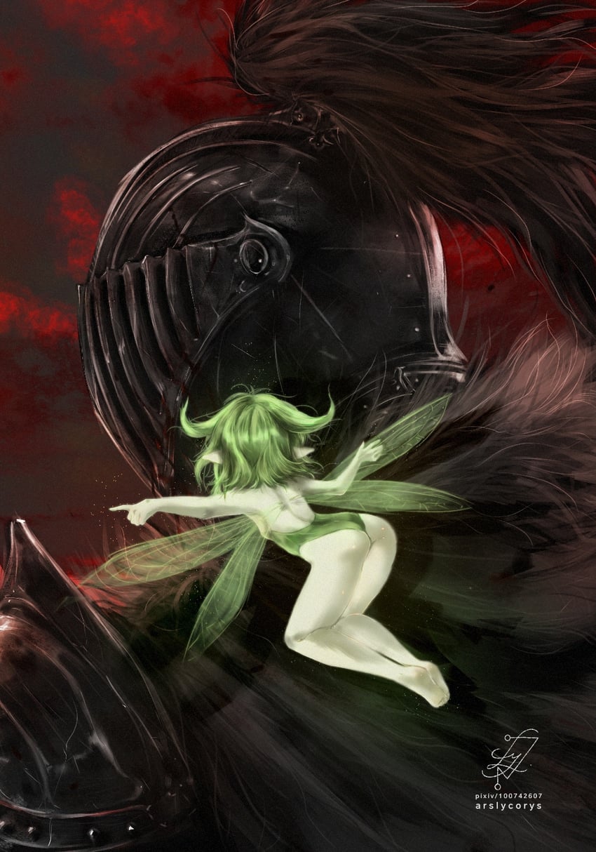 grimm and leaf (black souls) drawn by ars_lycorys
