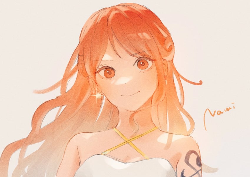 nami (one piece and 1 more) drawn by mayu_(ma_yuu_)