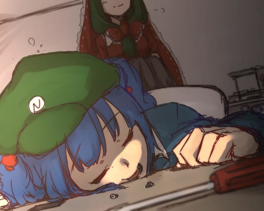 kawashiro nitori and kagiyama hina (touhou) drawn by terimayo