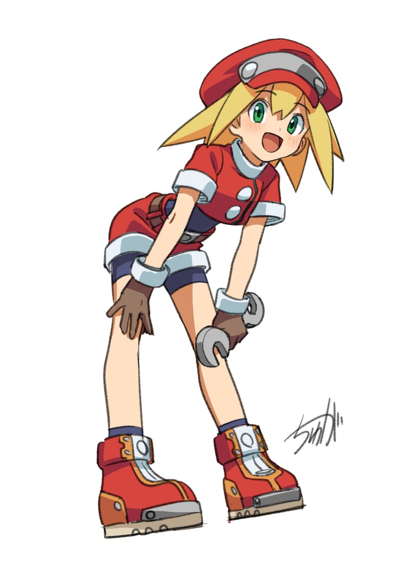 roll caskett (mega man and 1 more) drawn by tyuga