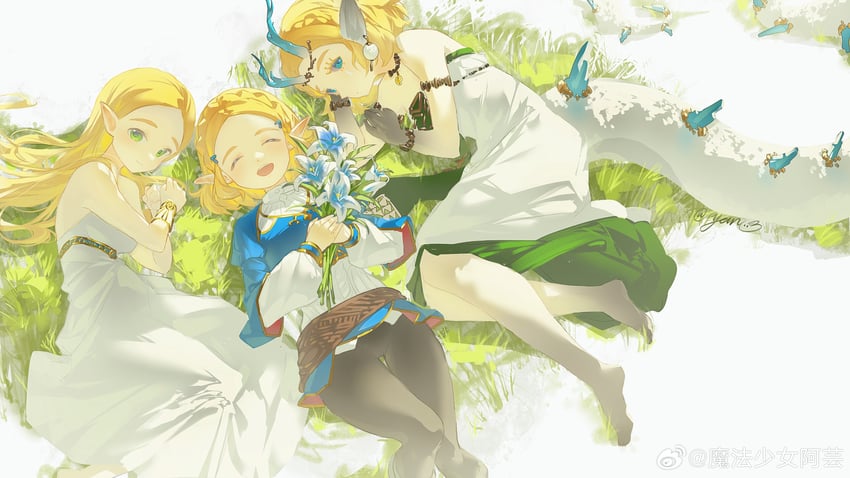 princess zelda and light dragon (the legend of zelda and 2 more) drawn by yun_(dl2n5c7kbh8ihcx)