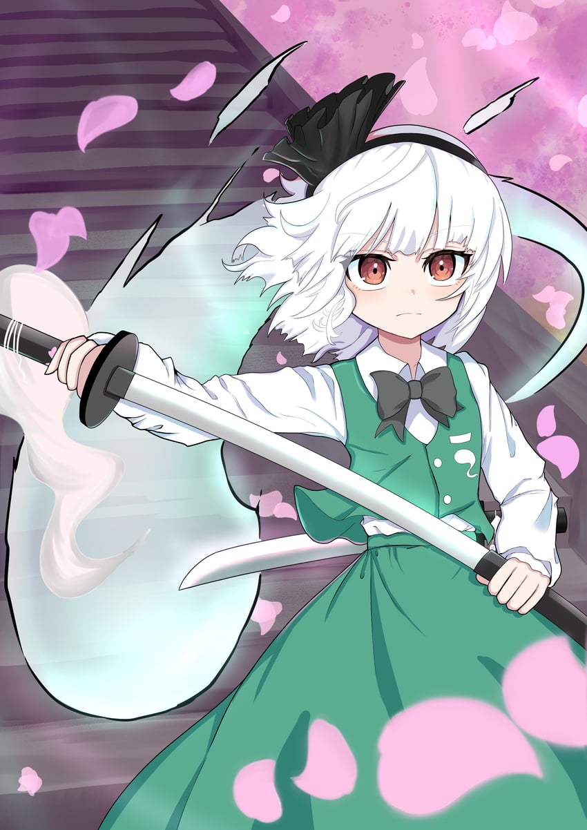 konpaku youmu (touhou and 1 more) drawn by guminemi