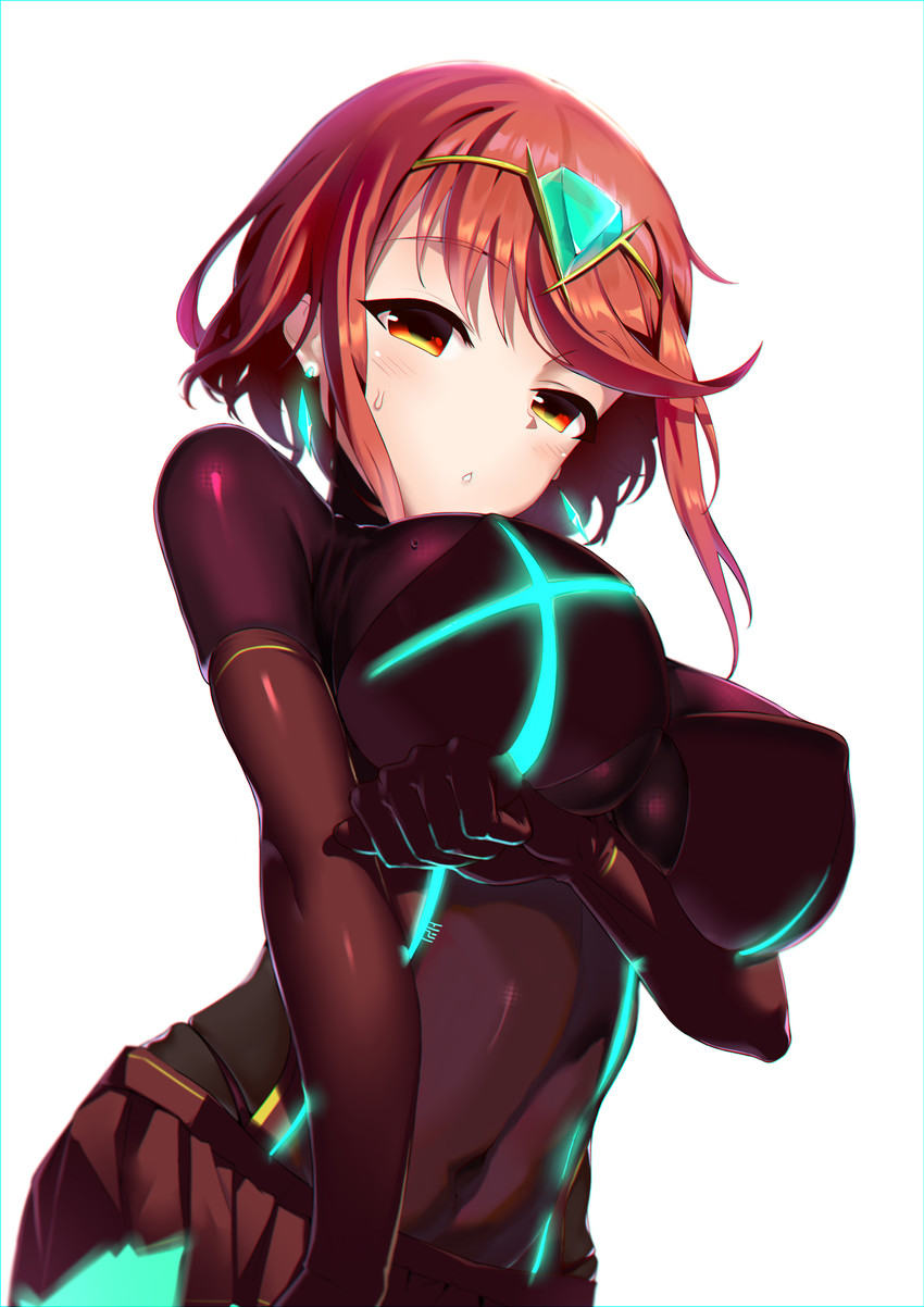 pyra (xenoblade chronicles and 1 more) drawn by haapi_jang_p