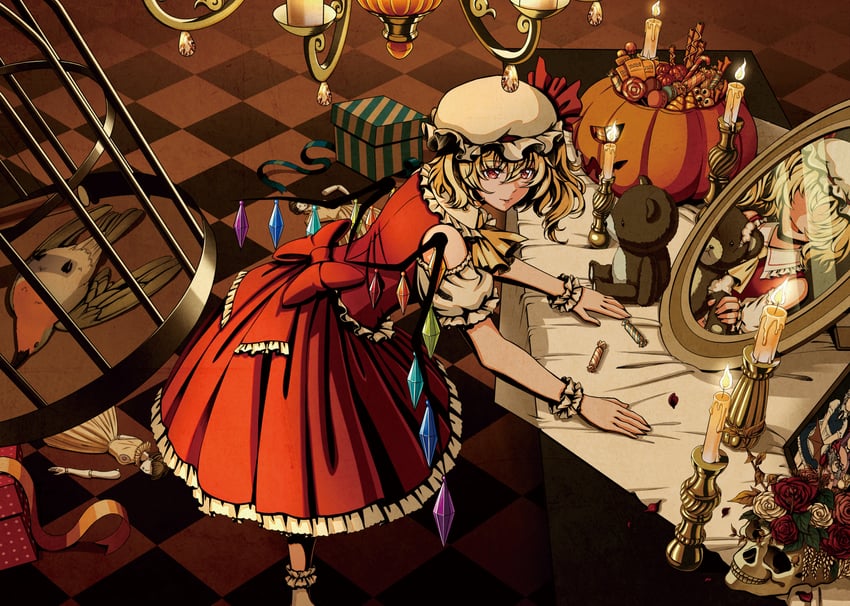 remilia scarlet, flandre scarlet, izayoi sakuya, and patchouli knowledge (touhou) drawn by grover.y