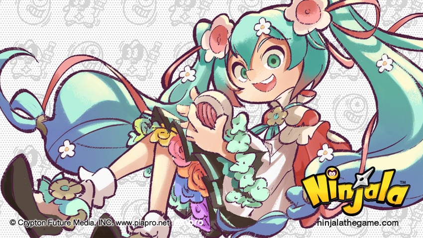 hatsune miku, magical mirai miku, and gumchi (vocaloid and 2 more) drawn by rianti-wong