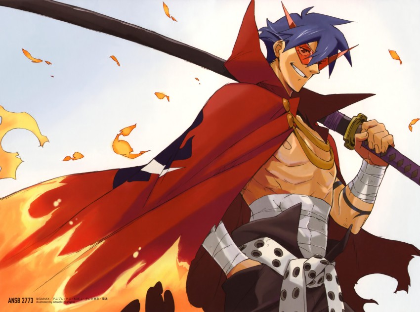 kamina (tengen toppa gurren lagann) drawn by nishigori_atsushi