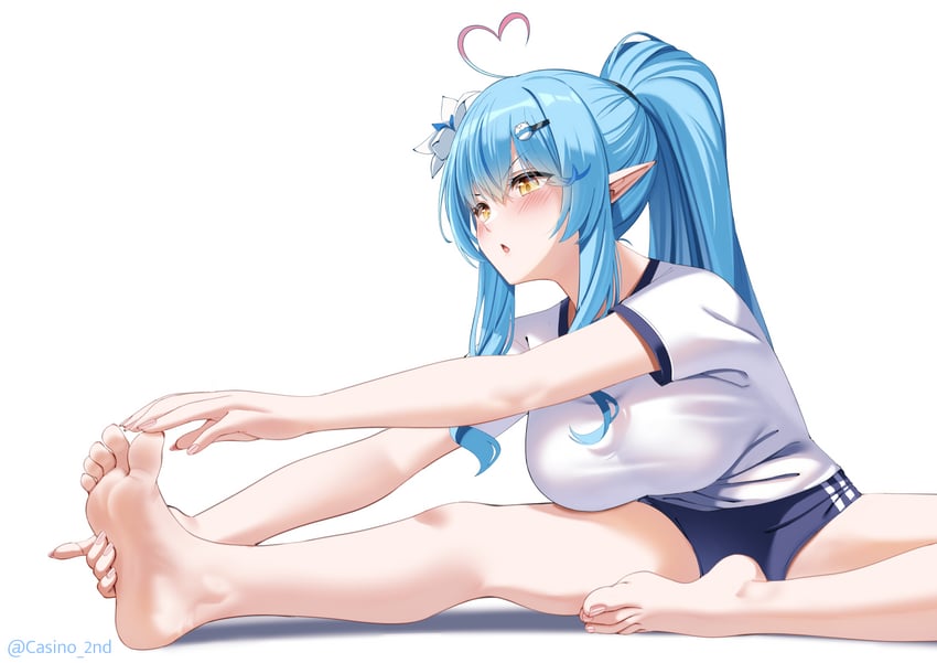yukihana lamy and daifuku (hololive) drawn by casino_(casinoep)