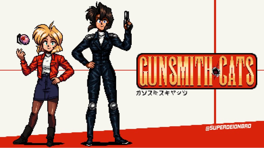 rally vincent and minnie may hopkins (gunsmith cats) drawn by superdeionbro