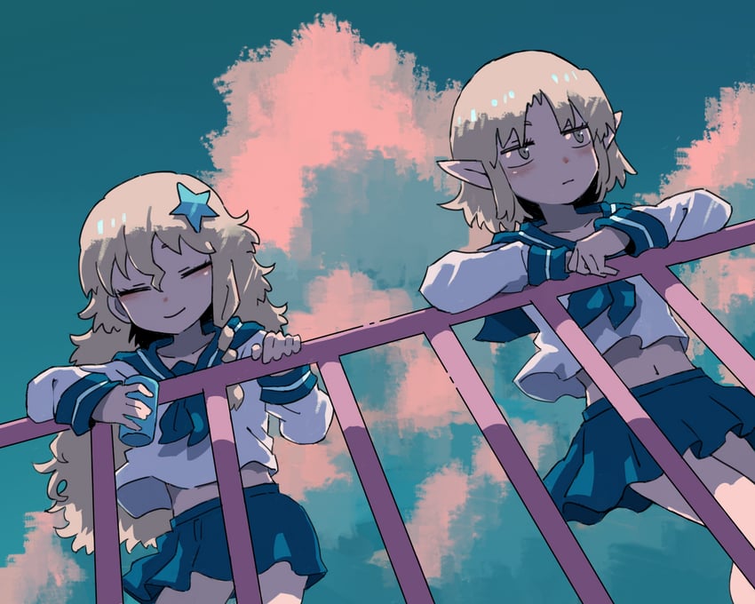 kirisame marisa, mizuhashi parsee, suzu, and joker (touhou and 1 more) drawn by rikadai