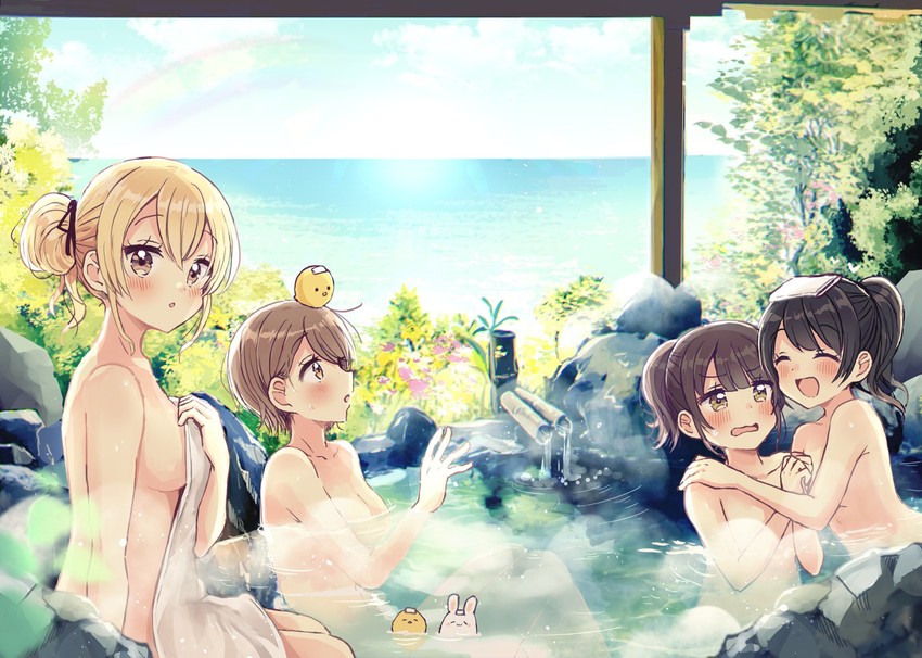 miyasato haruka, okamoto natsuhi, yokomine ibuki, and higuchi kaede (swing!!) drawn by sakura_oriko