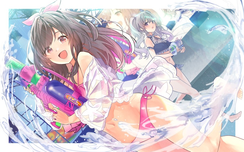 tsukioka kogane and yukoku kiriko (idolmaster and 1 more) drawn by pekoni_(peconi)
