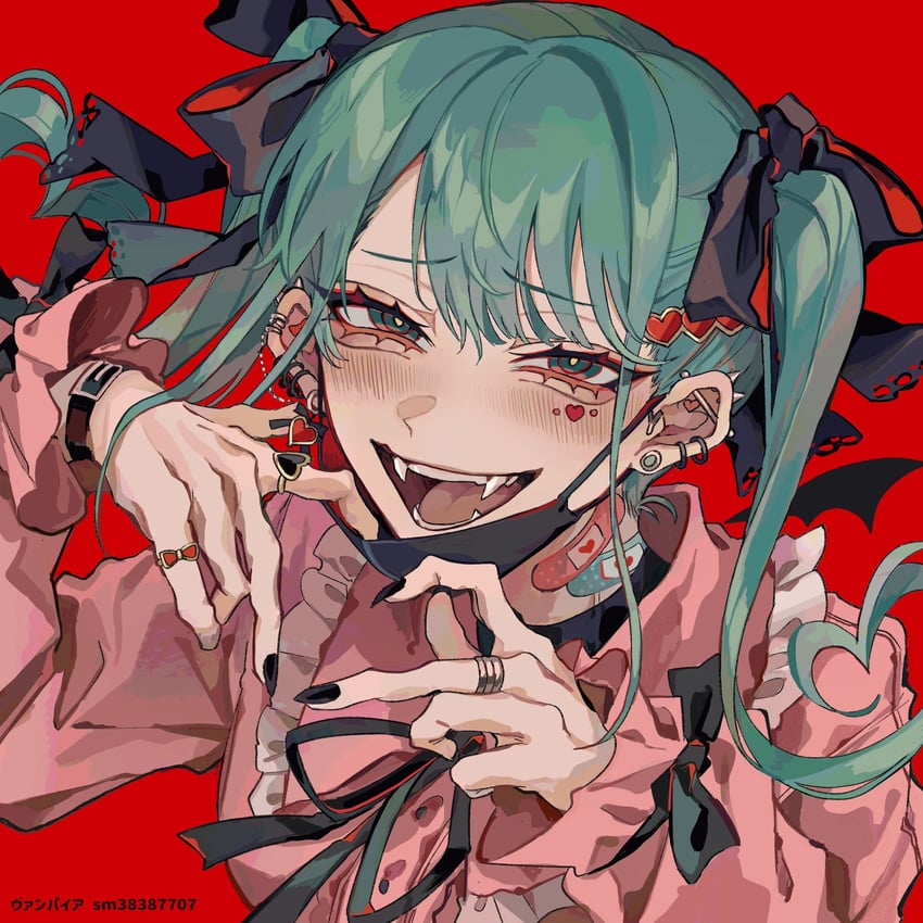 hatsune miku (vocaloid and 1 more) drawn by kuroume_(aihikarikuroume24)