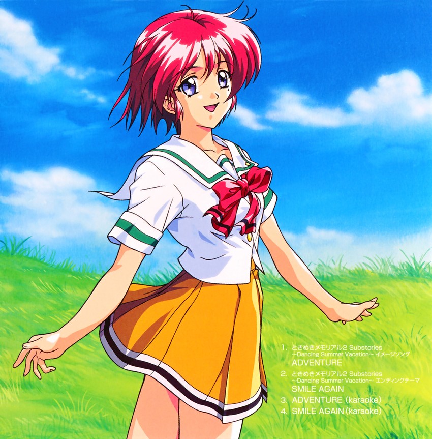 hinomoto hikari (tokimeki memorial and 1 more) drawn by kokura_masashi