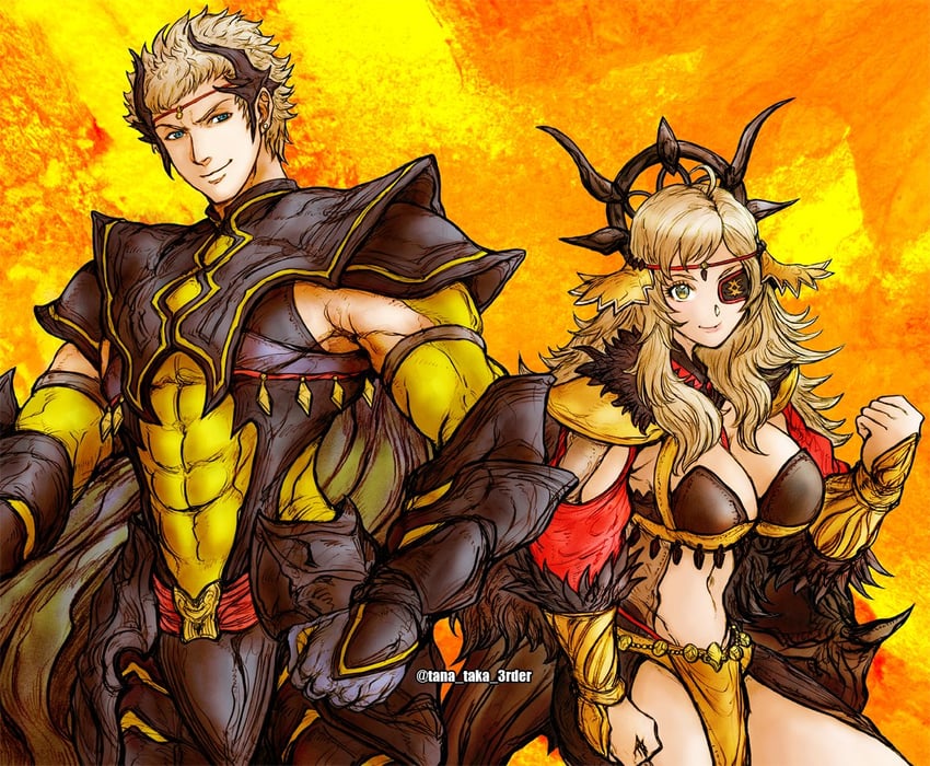 ophelia and odin (fire emblem and 2 more) drawn by tana_taka_3rder