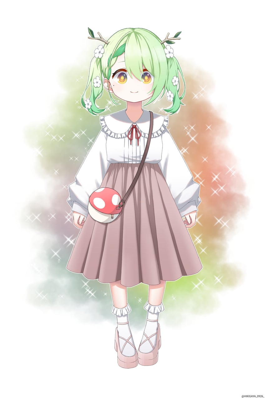 ceres fauna (hololive and 1 more) drawn by hikigaya_0926