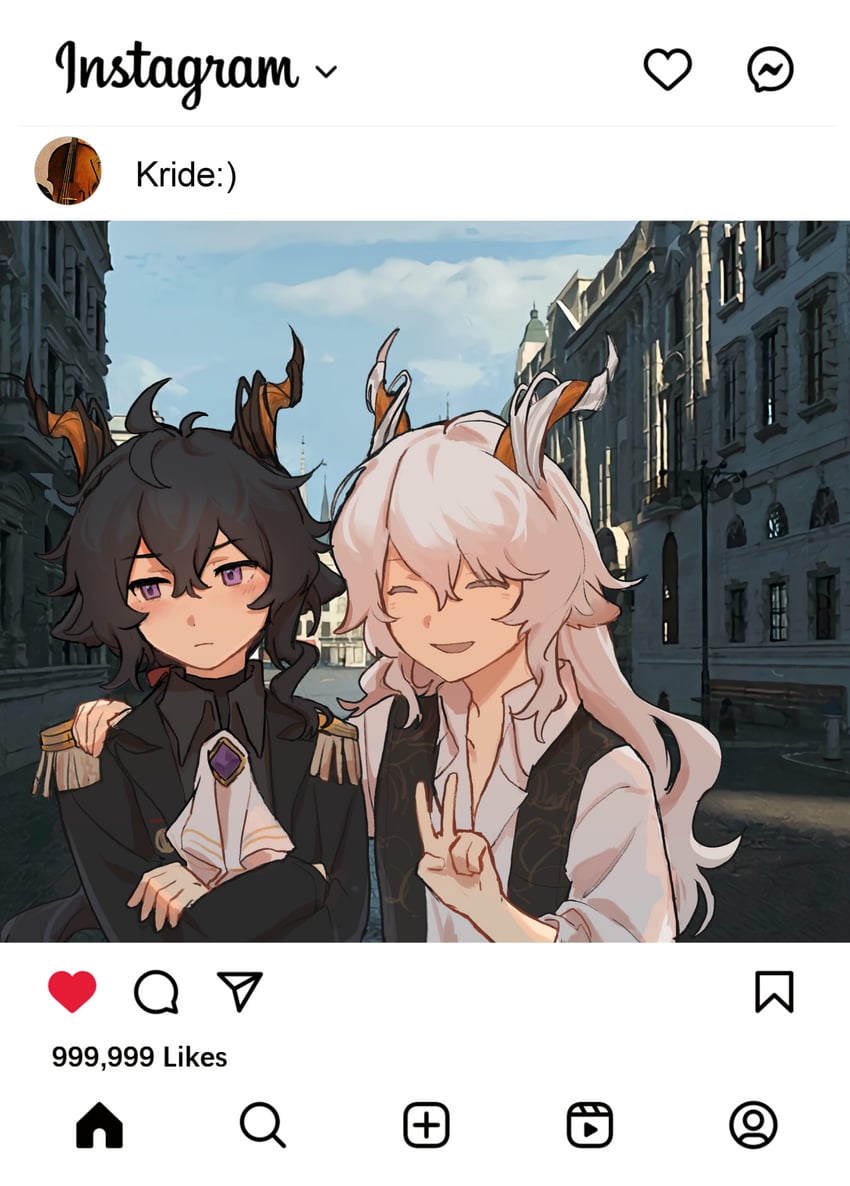 ebenholz and kreide (arknights and 1 more) drawn by sparklings_(1234_hen_hao_chi)