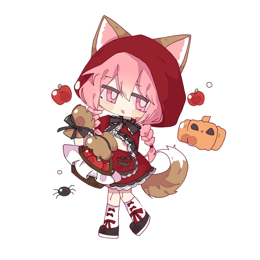kaname madoka and little red riding hood (mahou shoujo madoka magica and 1 more) drawn by a_wuqi