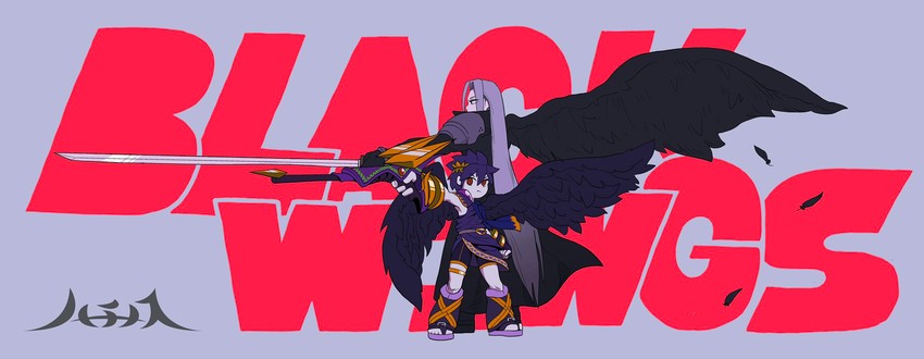 sephiroth and dark pit (final fantasy and 4 more) drawn by hachinos_ssb