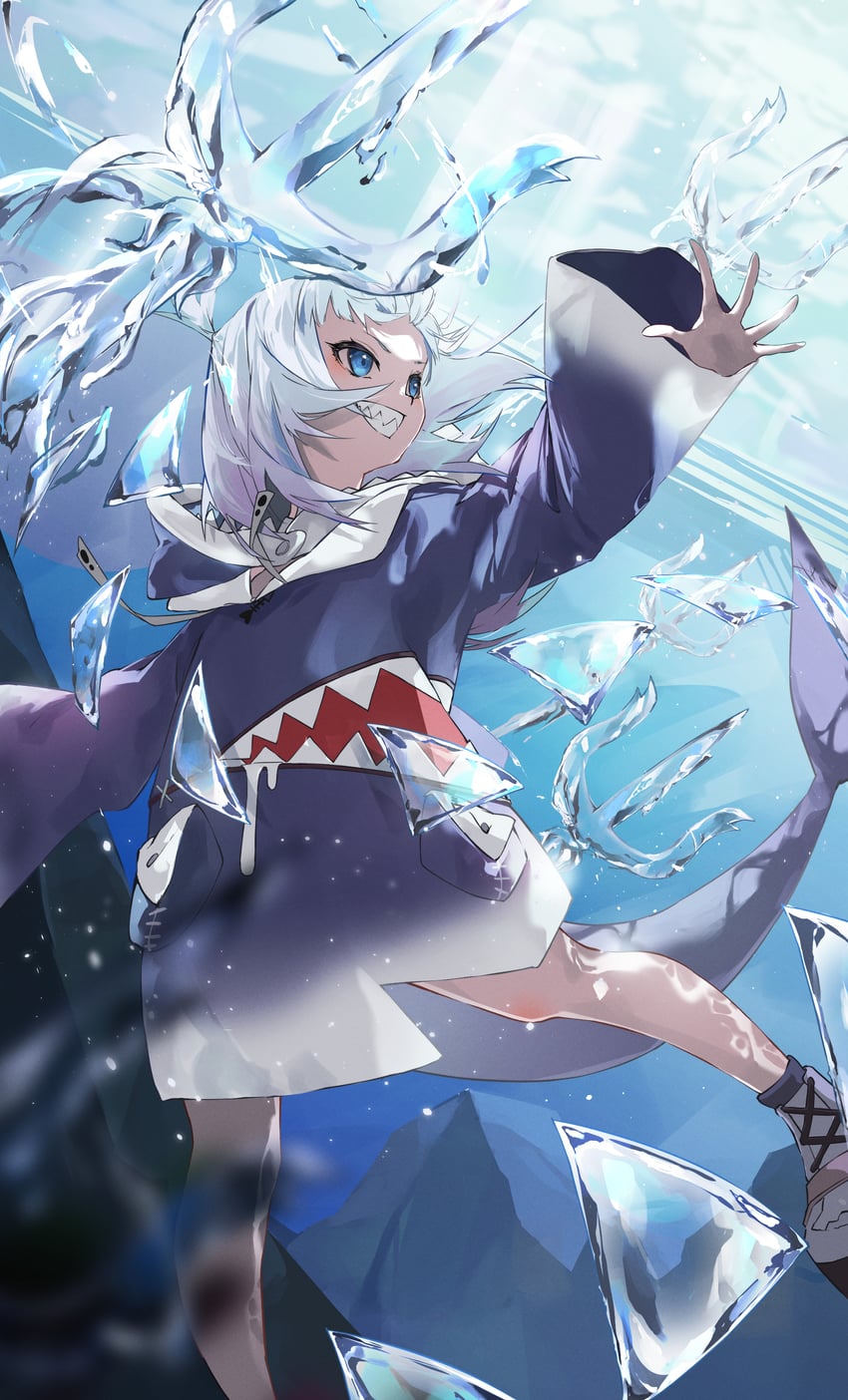 gawr gura (hololive and 1 more) drawn by daichi
