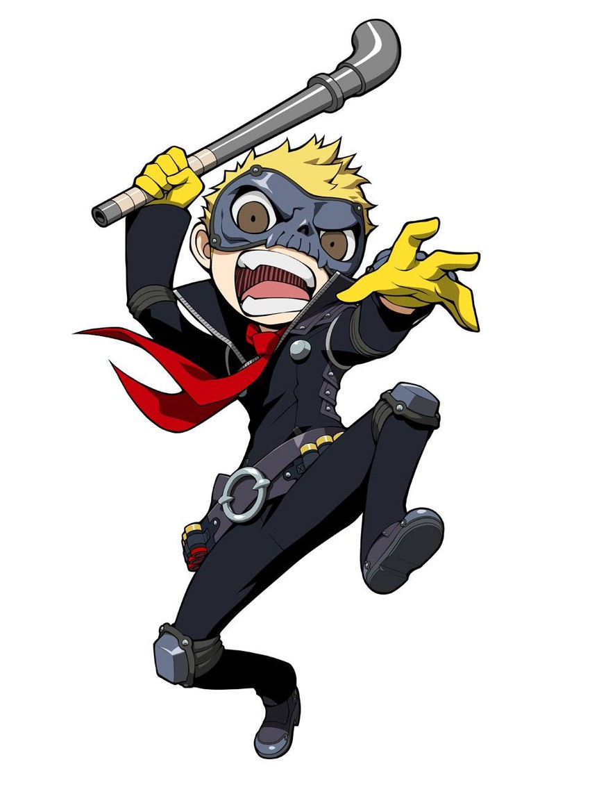 sakamoto ryuuji (persona and 3 more) drawn by oribe_hanako