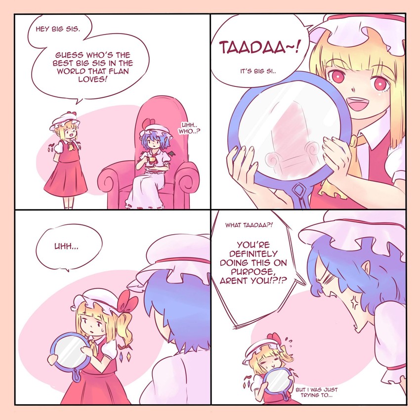 remilia scarlet and flandre scarlet (touhou) drawn by yoruny