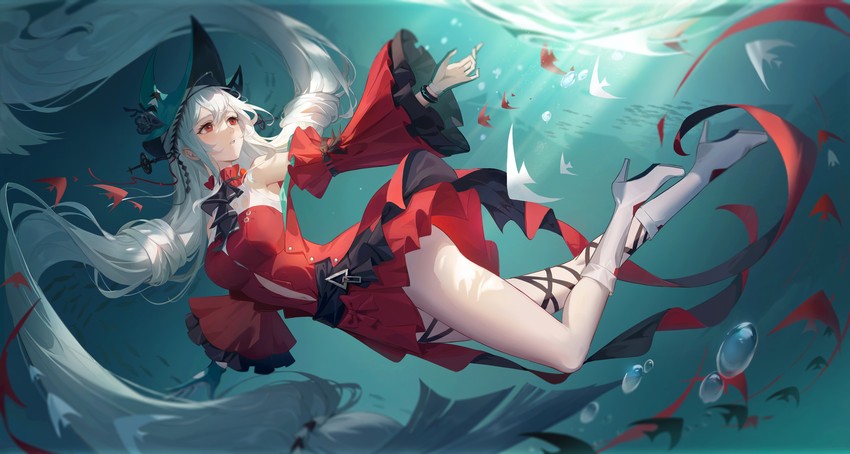 skadi and skadi the corrupting heart (arknights) drawn by dan_mo