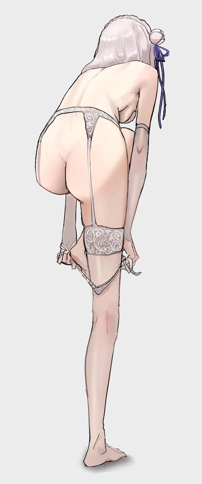 emilia (re:zero kara hajimeru isekai seikatsu) drawn by cinn_angl