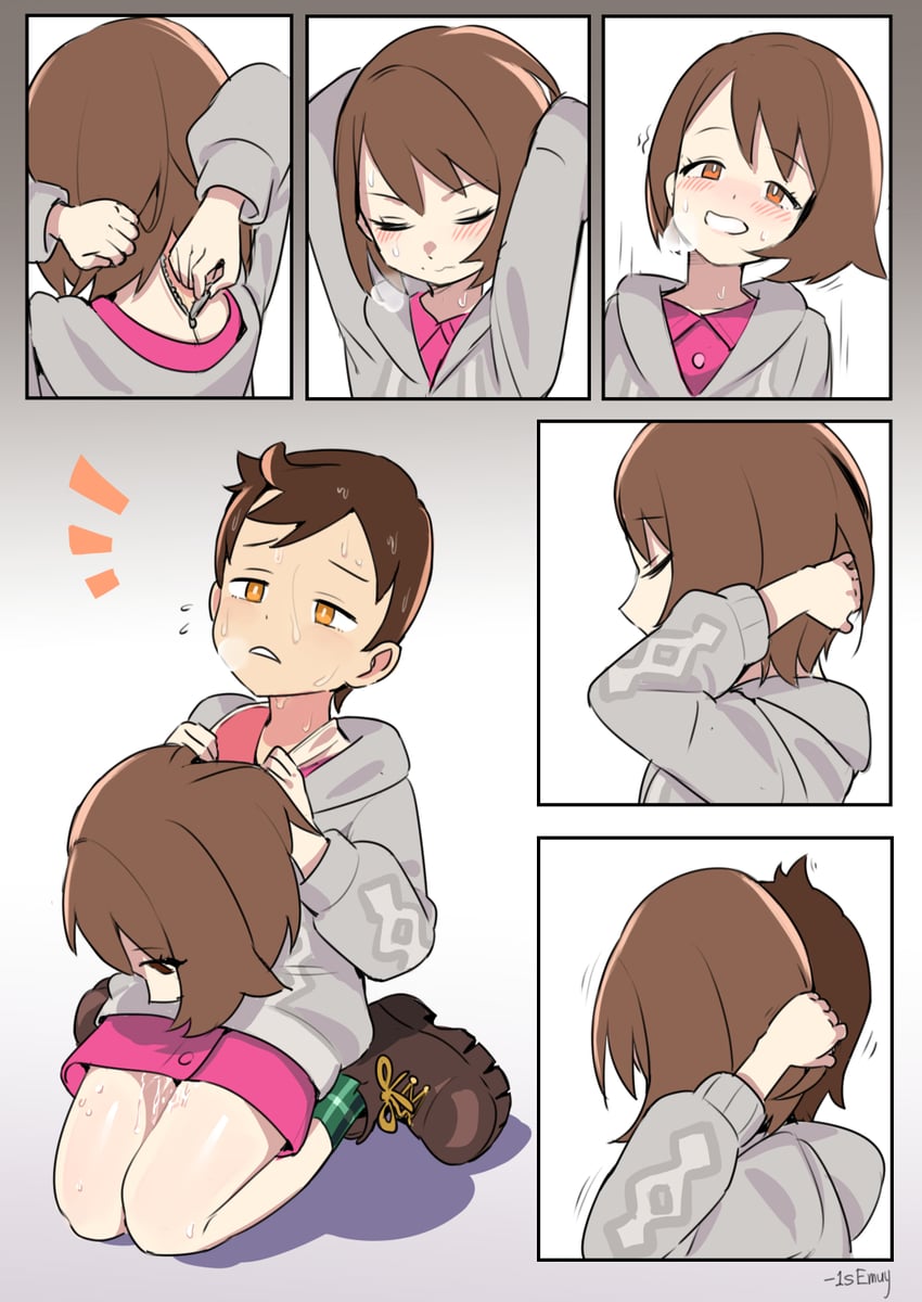 gloria and victor (pokemon and 1 more) drawn by 1semuy