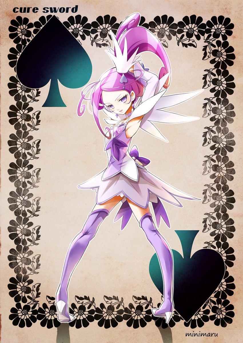 kenzaki makoto and cure sword (precure and 1 more) drawn by minimaru