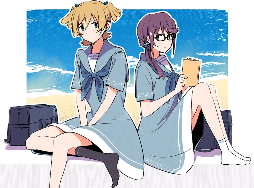 daiba nana and hoshimi junna (shoujo kageki revue starlight) drawn by sawara65