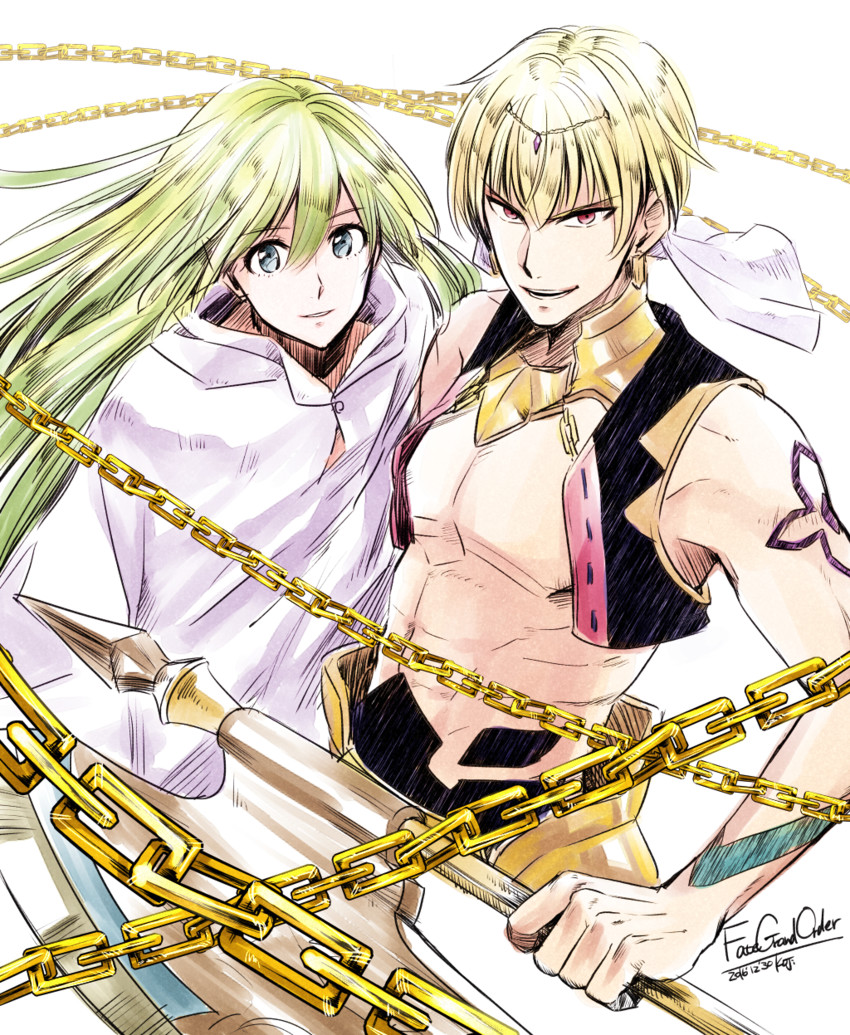 enkidu and gilgamesh (fate and 1 more) drawn by koji-bread